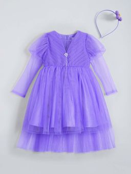 Hopscotch - Purple Dress with Headband