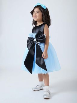Hopscotch - Multi-Color Bow Applique Dress with Headband