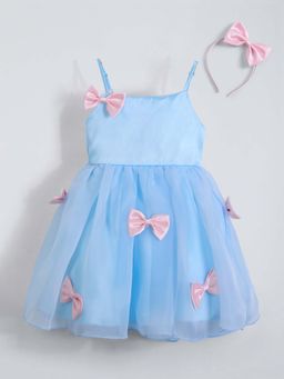 Hopscotch - Blue Dress with Headband