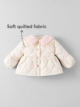 Hopscotch - Women Cream Floral Jacket