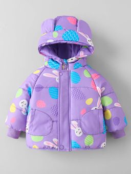 Hopscotch - Purple Hooded Jacket