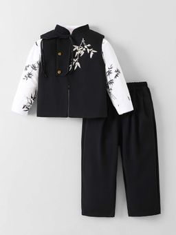 Hopscotch - Black Shirt with Pant & Jacket
