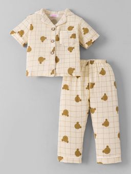 Hopscotch - Brown Shirt with Pyjama