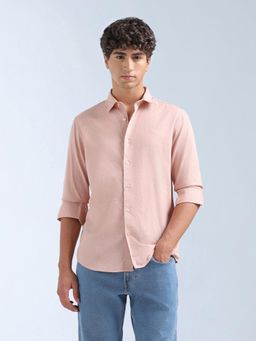 Flying Machine - Pink Slim Fit Pure Cotton Shirt