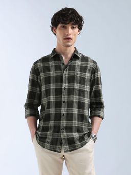 Flying Machine - Grey Tartan Checked Originals Shirt