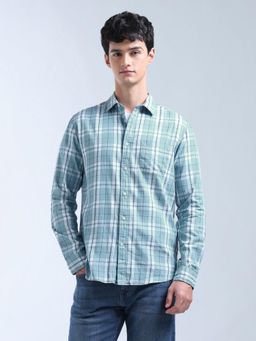 Flying Machine - Blue Tartan Checked Original Shirt
