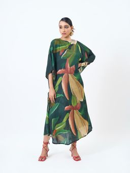 ETAR - Green Kaftan Dress