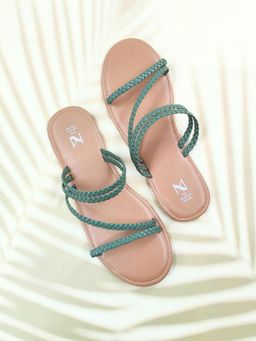 The Madras Trunk - Tan Indie Slip On Flats