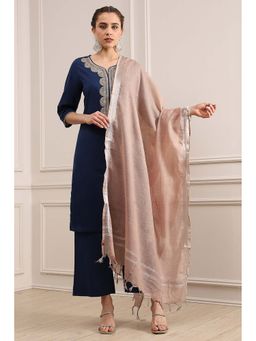 Biba - Beige Woven Dupatta