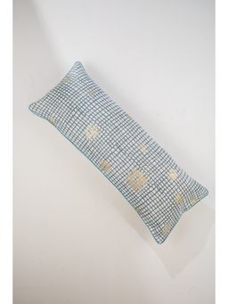 Freedom Tree - Brahmakamal Screen Print With Foil Cotton Loose Weave Cushion Cover