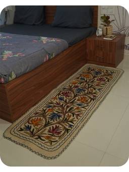 Swadeh - Painted Dahlia- Bedside Runner