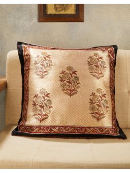 Fabindia - Red Bagru Printed Viscose Cotton Cushion Cover (More Sizes)