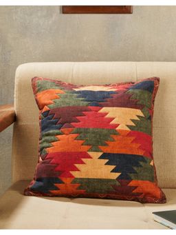 Fabindia - Zhuri Printed Cotton Cushion Cover (16X16 Inches)