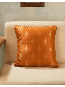 Fabindia - Golden Jalsa Banarsi Woven Cotton Silk Cushion Cover (16X16 Inches)