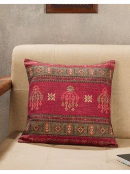 Fabindia - Multi Zhuri Printed Cotton Cushion Cover (16X16 Inches)