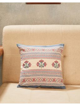 Fabindia - Multi Urmika Printed Cotton Cushion Cover (12X12 Inches)