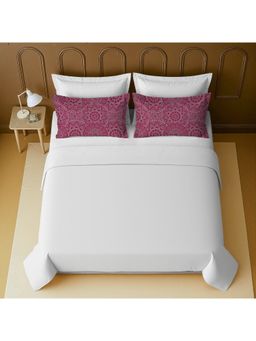 Mayfair Homes London - 100% Luxury Cotton Super King Bedsheet With 2 Printed Pillow Covers Pink
