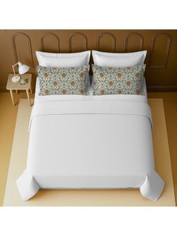 Mayfair Homes London - 100% Luxury Cotton Super King Bedsheet With 2 Printed Pillow Covers Green