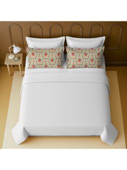 Mayfair Homes London - 100% Luxury Cotton Super King Bedsheet With 2 Printed Pillow Covers Red