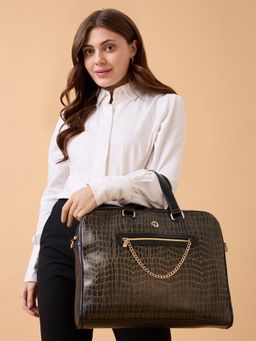 Caprese - Women Black Mist Laptop Bag (L)