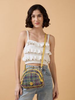 Caprese - Women Yellow Harmonee Sling Bag (S)