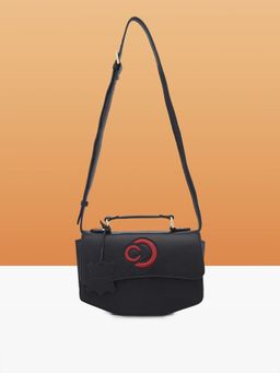 Caprese - Women Black Minimal Formal Sling Bag (L)