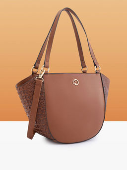 Caprese - Women Tan Felix Satchel Bag (L)