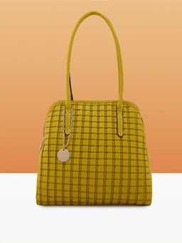 Caprese - Women Yellow Havana Satchel Bag (L)