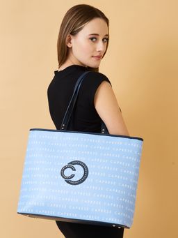 Caprese - Women Blue Topaz Tote Bag (M)