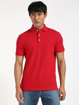 Tommy Hilfiger - Mens Red Polo T-Shirt