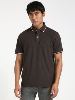 Tommy Hilfiger - Mens Brown Polo T-Shirt
