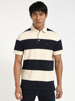 Tommy Hilfiger - Mens Beige Polo T-Shirt