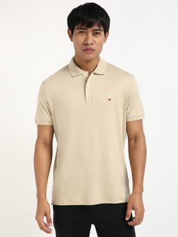 Tommy Hilfiger - Mens Beige Polo T-Shirt