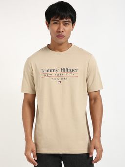 Tommy Hilfiger - Mens Beige T-Shirt