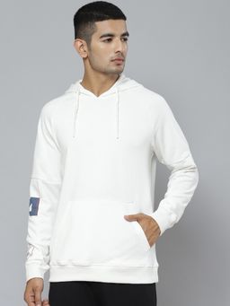 Alcis - Men White Hooded Sweatshirt