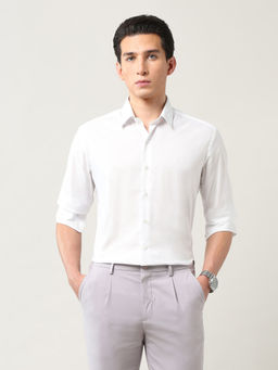 Arrow Newyork - White Men's Manhattan Slim Fit Twill Shirt