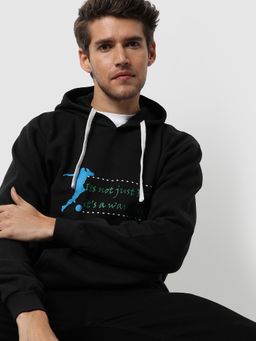 Campus Sutra - Hooded Sweatshirt Kangaroo Pocket