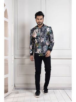 SMRITI - Multicolour Nocturnal Eden Bomber Jacket