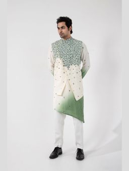 SMRITI - Green Seafoam Nehru Jacket