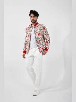 SMRITI - Multicolour Zen Garden Bomber Jacket