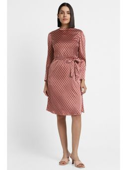 Allen Solly - Women Brown Print Casual Dress