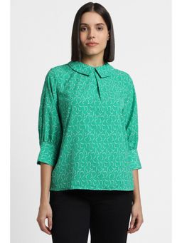 Allen Solly - Women Green Print Top
