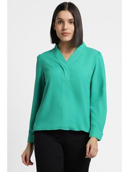 Allen Solly - Women Green Solid Casual Top