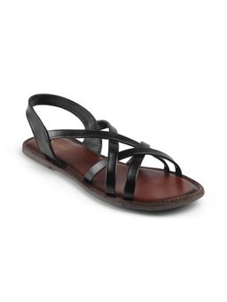 PEPPER - Black Criss-Cross Sandals