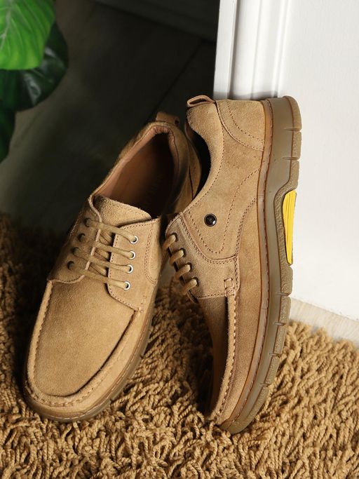 Monte Carlo Tan Casual Lace Ups Sneakers for Men