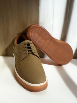 Monte Carlo - Olive Casual Lace Ups Sneakers for Men