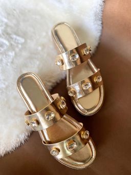 Modanta - Golden Diamond Heels