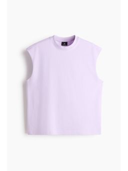 H&M - Men Purple Relaxed Fit Cotton Vest Top