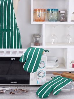 Maspar - Celtic Cotton Printed Green 2Pc Oven Mitt Set