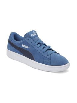 Puma - Kids Blue Smash v2 Suede Jr Sneakers
